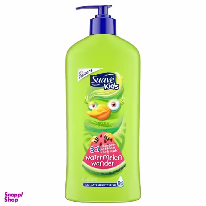 شامپو بچه سوایو (Suave) مدل Watermeion Wonder حجم 532 میلی لیتر
