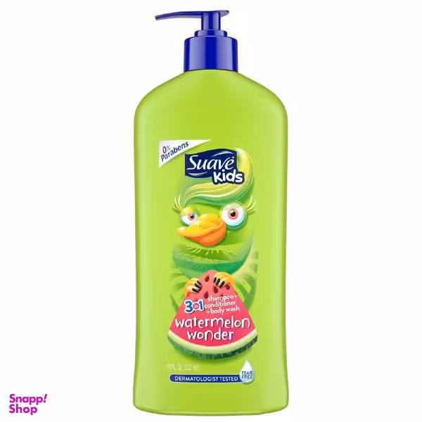 شامپو بچه سوایو (Suave) مدل Watermeion Wonder حجم 532 میلی لیتر