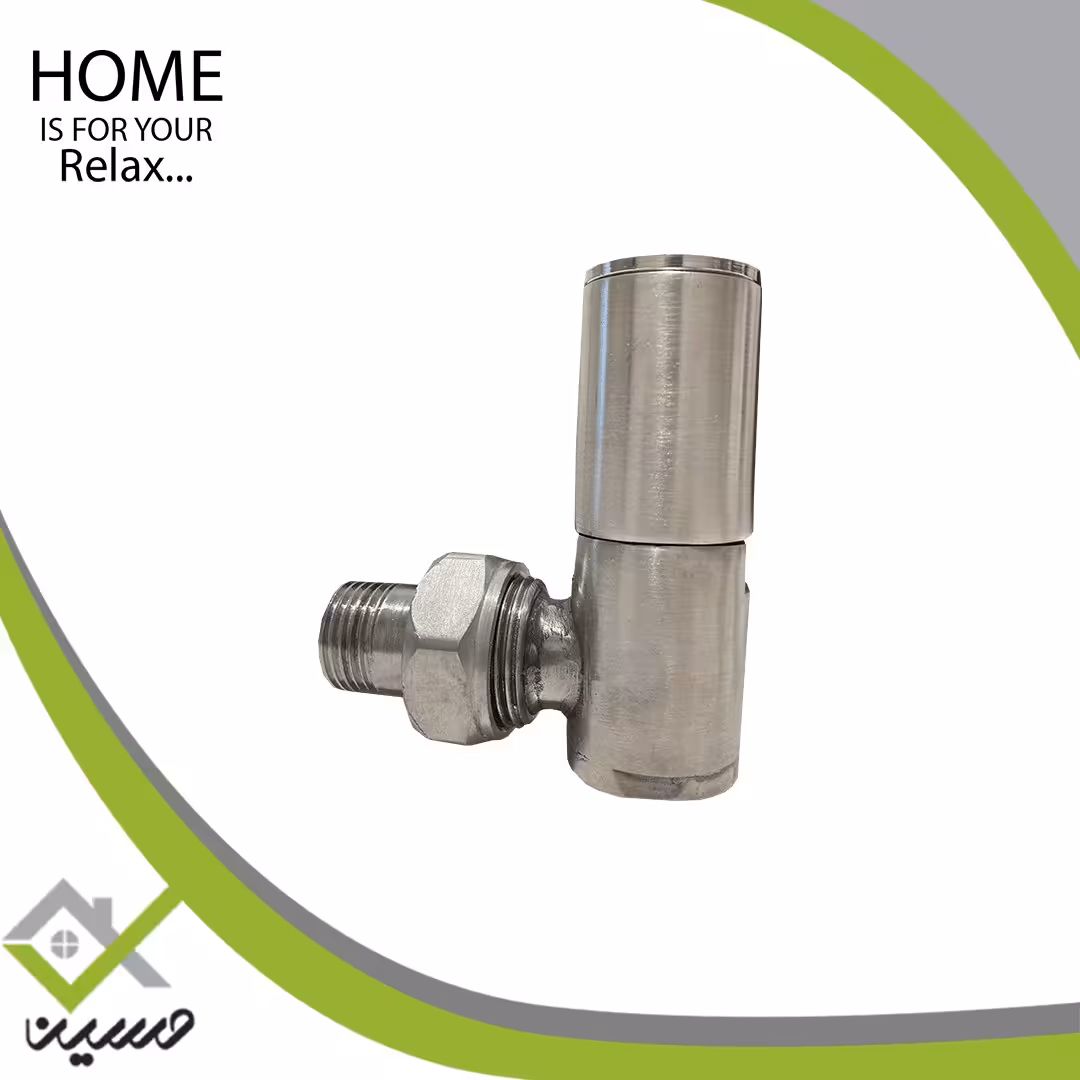 شیر حوله خشک کن مدل گرد کروم مات (هزینه ارسال پس کرایه است)