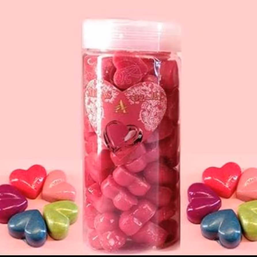 وکس صورت(شمع) طرح قلب دونه ای 