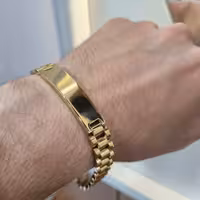 دستبند رولکس بسیار شکیل کیفیت عالی سنگین و توپر رنگ ثابت و ضد حساسیت