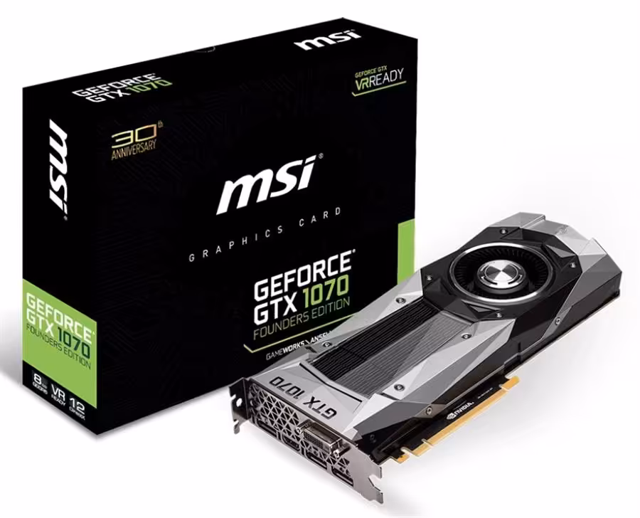 کارت گرافیک ام اس آی مدل جی تی ایکس 1070 فاندر ادیشن با ظرفیت 8 گیگابایت