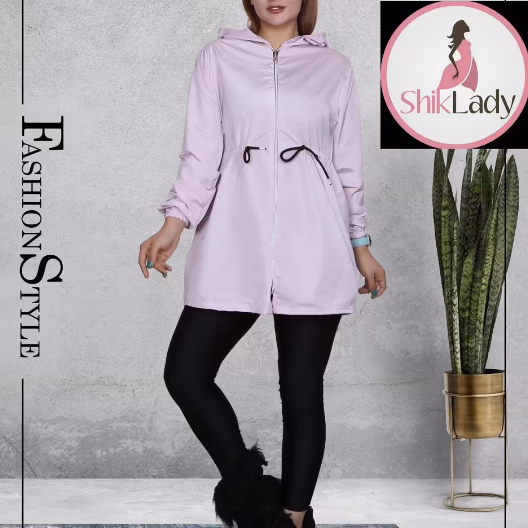 بارانی پاییزه زنانه جنس مموری ضد آب 