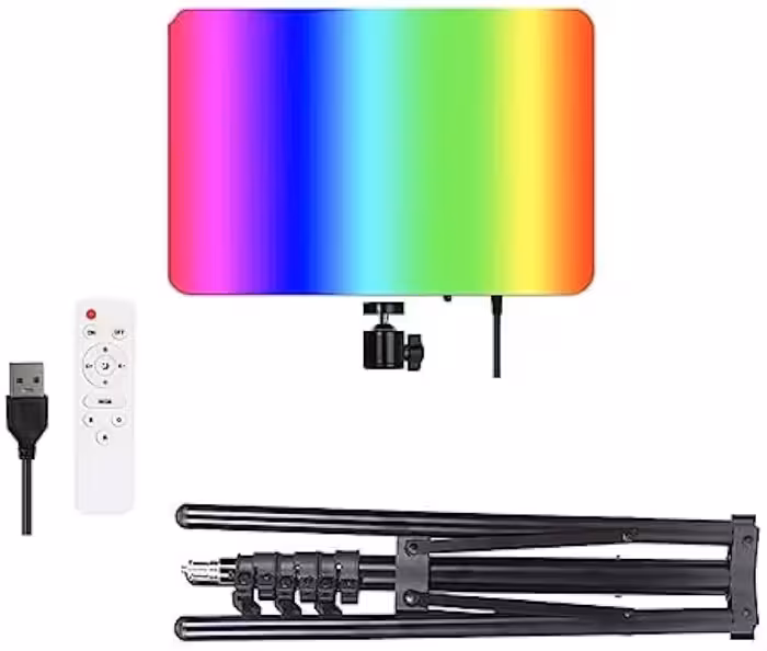 پنل نور آرجی بی  PM-36 RGB LED(بهمراه سه پایه 801)