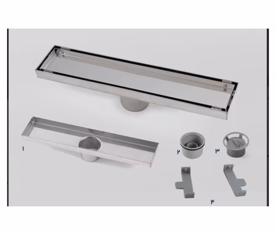 کفشور استیل خطی سرامیک خور دوحالته 90 cm آرین تکنیک