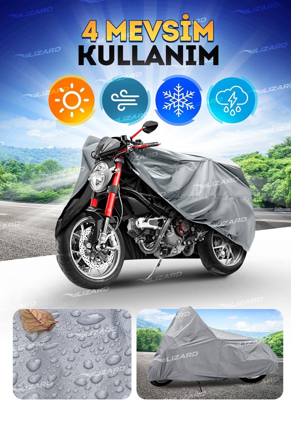 چادر موتورسیکلت TOPCASE YAMAHA X MAX 250 کیسه عقب سازگار با پوشش موتور ByLizard