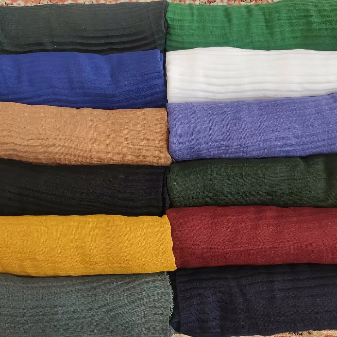 شال پلیسه نخی