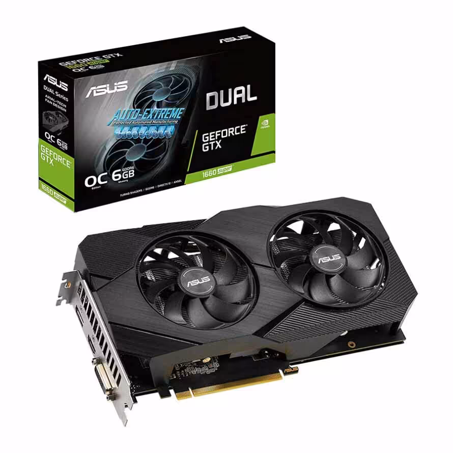 خرید کارت گرافیک گیمینگ ایسوس Graphics ASUS DUAL GTX1660S O6G EVO با بهترین قیمت