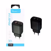 شارژر دیواری فست و PD وریتی مدل AP2126 33W به همراه کابل شارژ Type-C