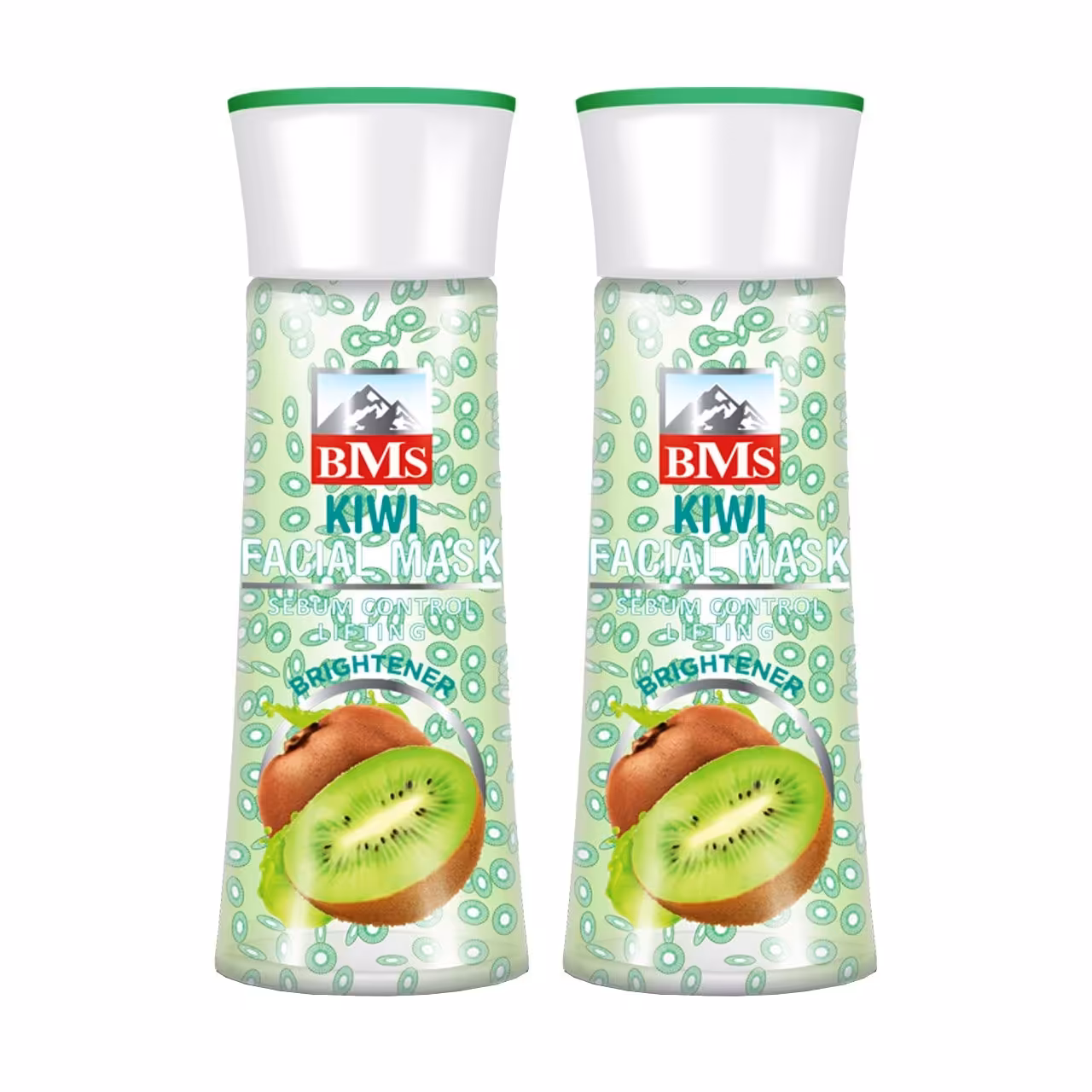 ماسک صورت بی ام اس مدل Kiwi حجم 160 میلی لیتر مجموعه 2 عددی