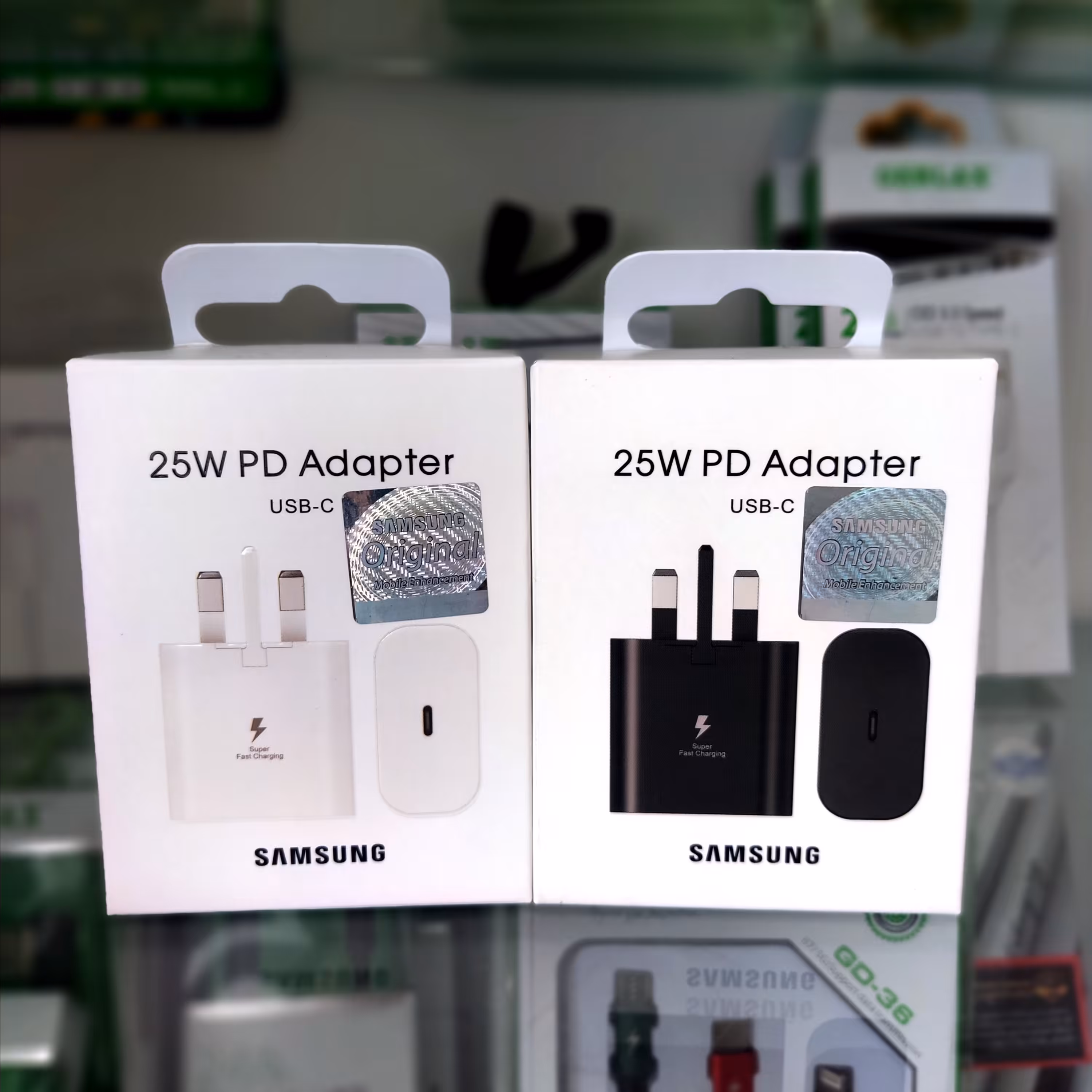 شارژر 25 وات سه پین اورجینال شرکتی سامسونگ  تایپ سی آداپتور با ضمانت ترانز شارژ فست و سوپرفست 