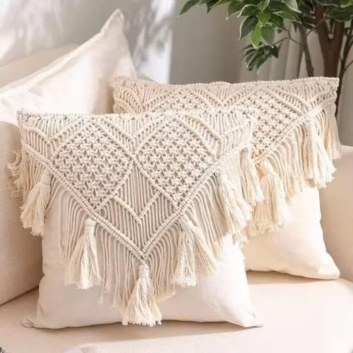 کوسن مکرومه