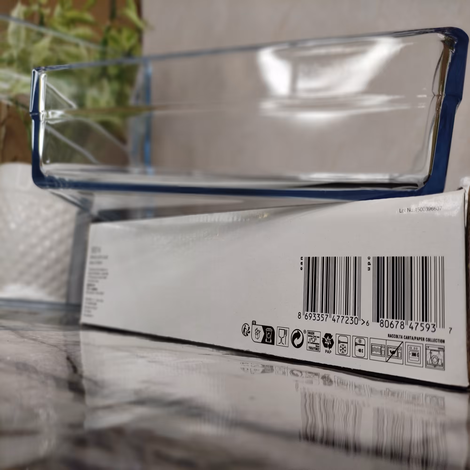 خوراک پز پیرکس پاشاباغچه مدل بورجام (گوزینی) کد 59314 مربعی سایز 28