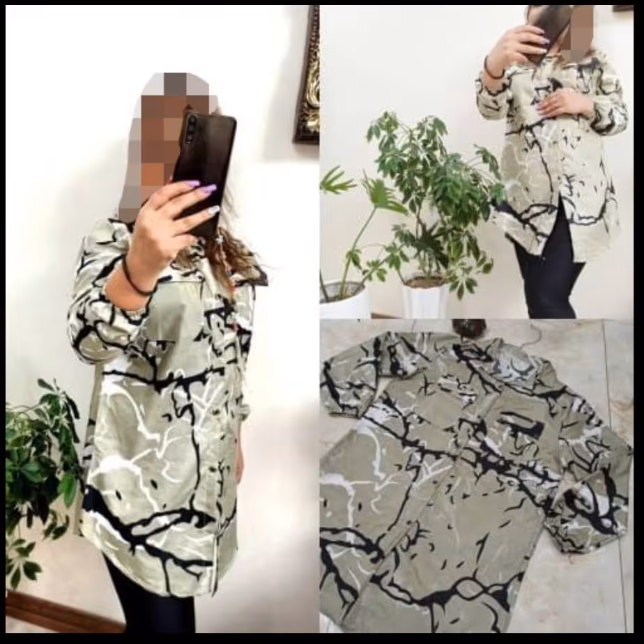 مانتو چریکی حراجی زیر قیمت بازار