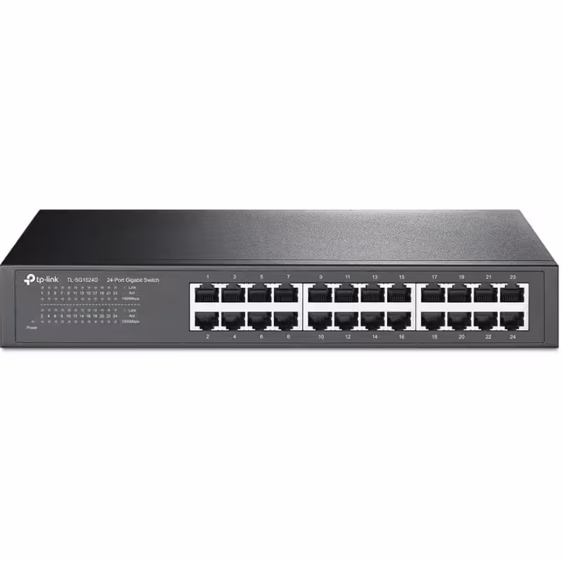 خرید و قیمت سوئیچ شبکه 24 پورت تی پی لینک مدل SG1024D