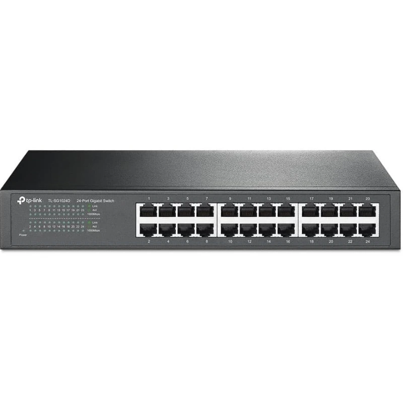 خرید و قیمت سوئیچ شبکه 24 پورت تی پی لینک مدل SG1024D
