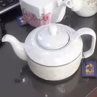 قوری چینی ته پهن شکس-قوری سماور(چینی درجه1)