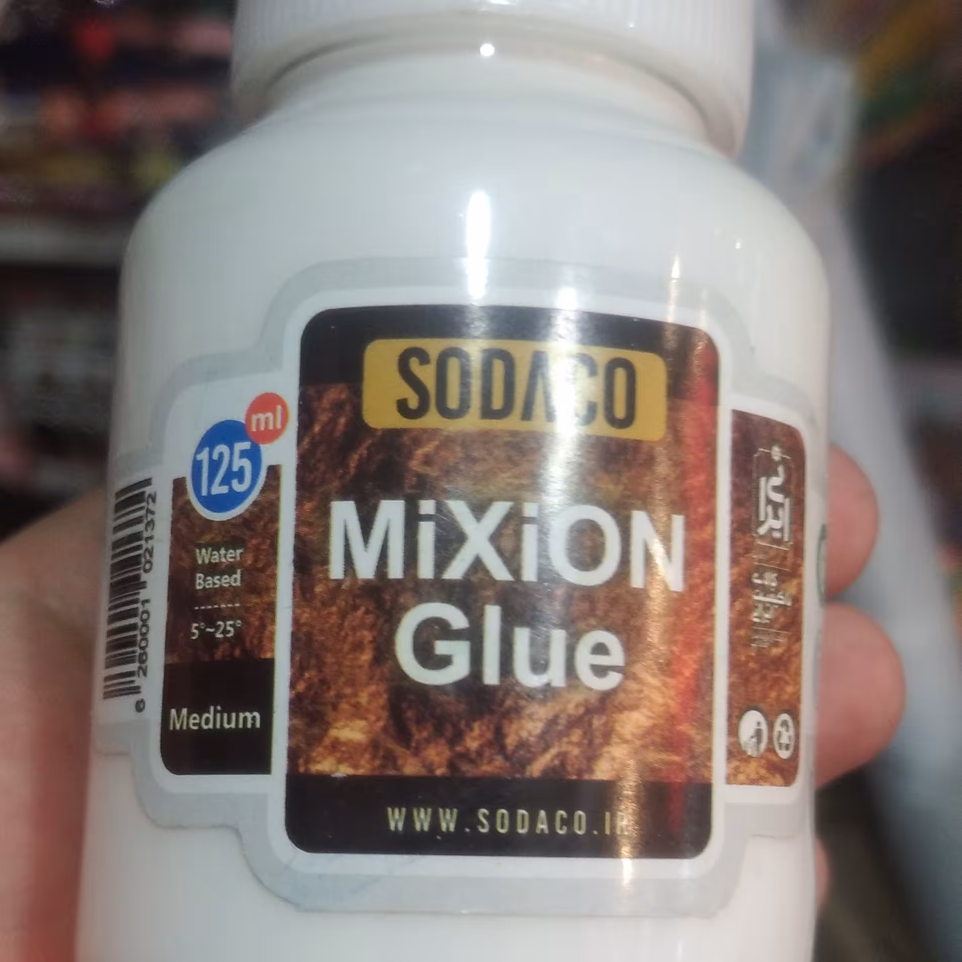 چسب ورق طلا برند سوداکو ایرانی 125 میل