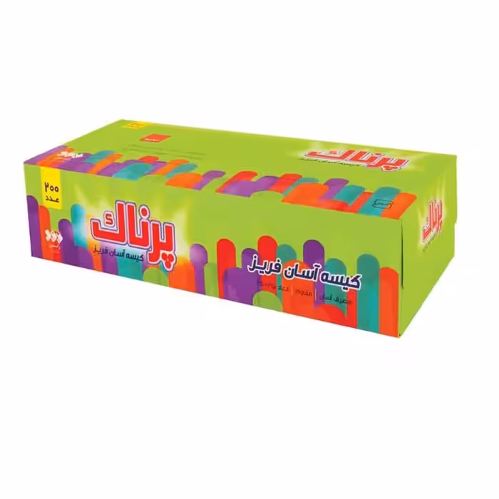 کیسه فریزر آسان مصرف جعبه ای 200 عددی پرناک 