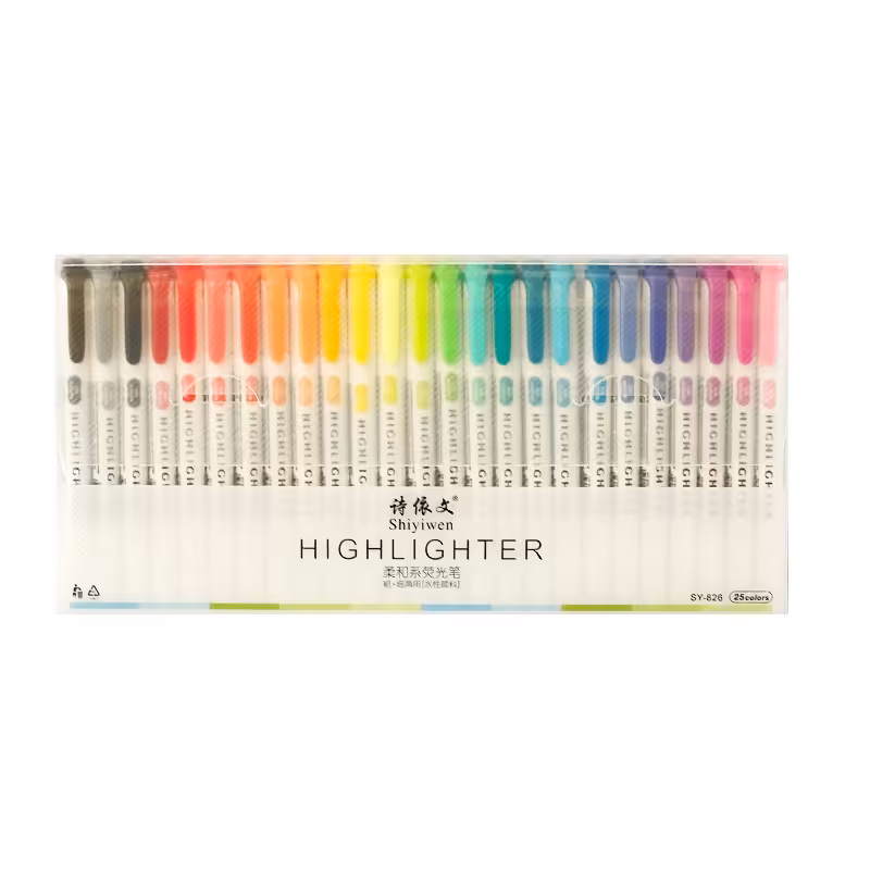 هایلایتر دوسر 25 رنگ Shiyiwen