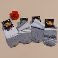 جوراب نیم ساق خاکستری سفید بسیار خاص و کیفیت بالا 