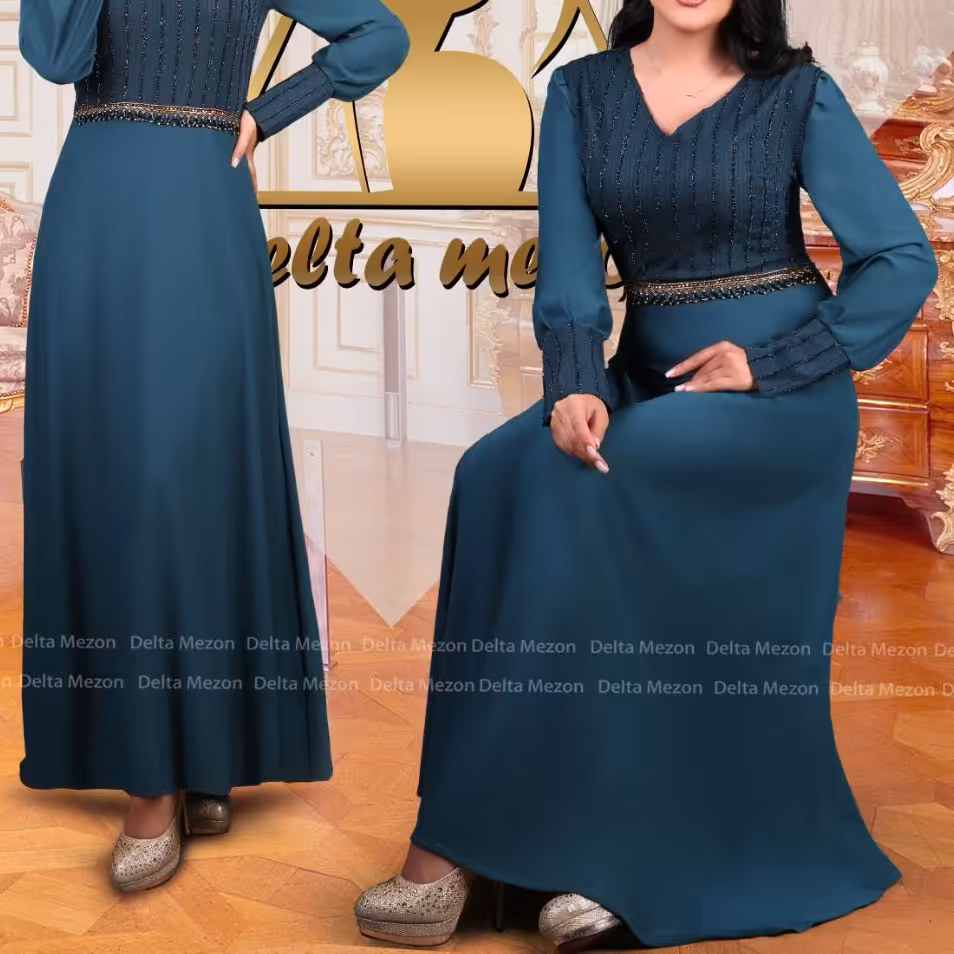 پیراهن مجلسی زیبا مدل ترک تابش