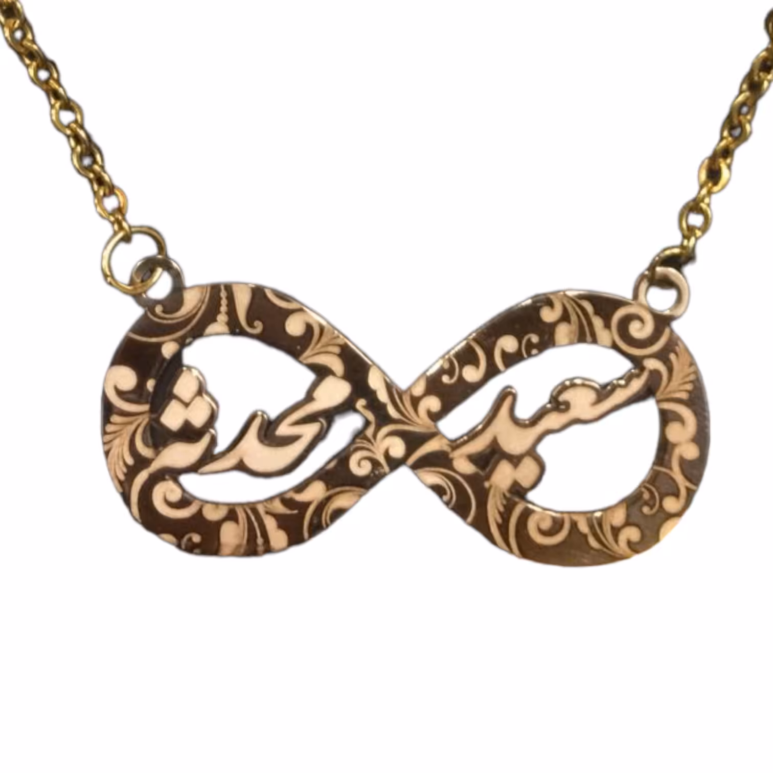 پلاک اسم گردنی  سعید و محدثه نقره با روکش طلا 