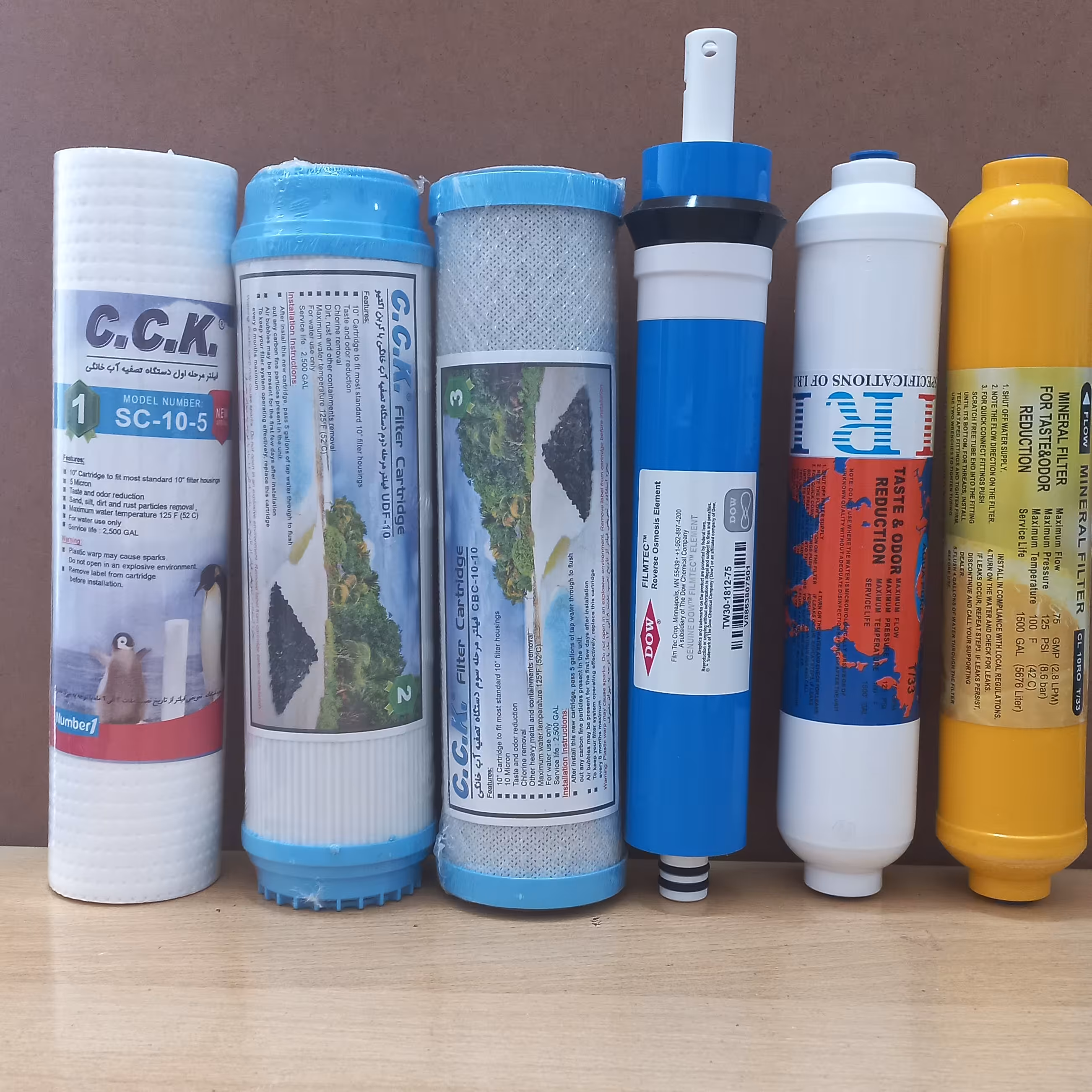 فروش ویژه پک تمام مراحل تصفیه آب خانگی ( شش مرحله ) با قیمت استثنایی 