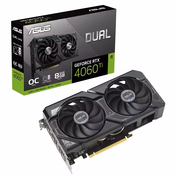 کارت گرافیک ایسوس Dual GeForce RTX 4060 Ti SSD OC Edition GDDR6 حافظه 8 گیگابایت