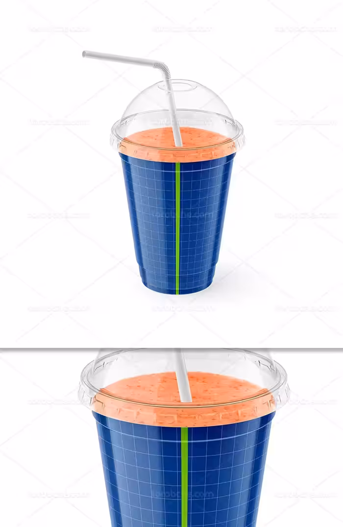 موکاپ لیوان اسموتی | گرافیک با طعم تربچه