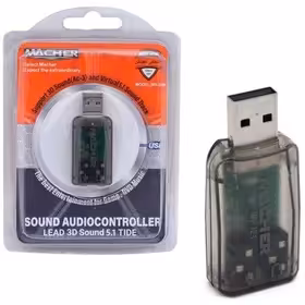 کارت صدا قابل حامل مچر MR 208 ا Macher MR-208 5.1 Channel External USB Sound Card