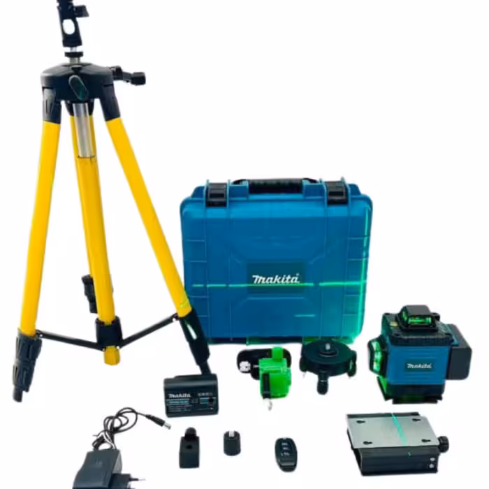 تراز لیزری 4 بعدی ماکیتا 360 درجه و بلوتوث دار همراه با سه پایه بلند مدل Makita-