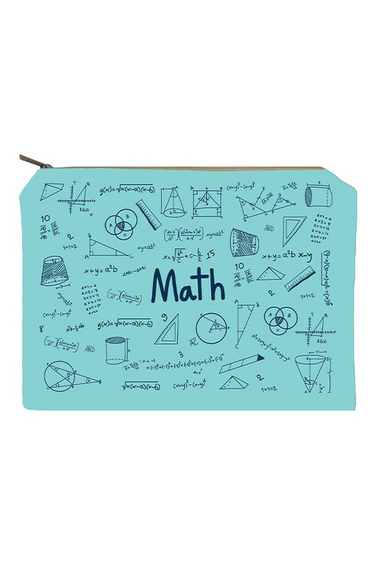 زیپ کیف سایز A4 Math آبی روشن دات نوت