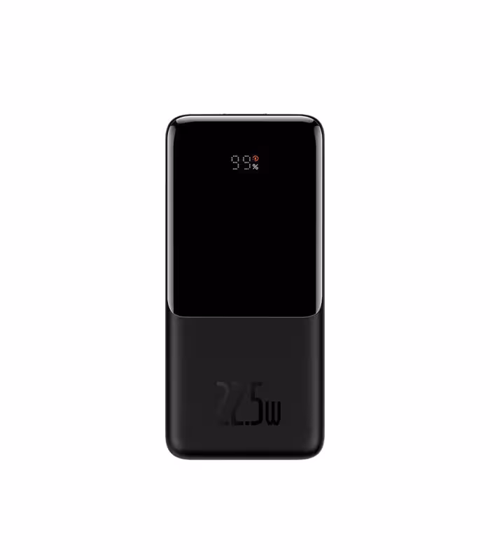 پاوربانک باسئوس مدل Elf Digital Display PPJL010001 با ظرفيت 10000 ميلی آمپر ساعت