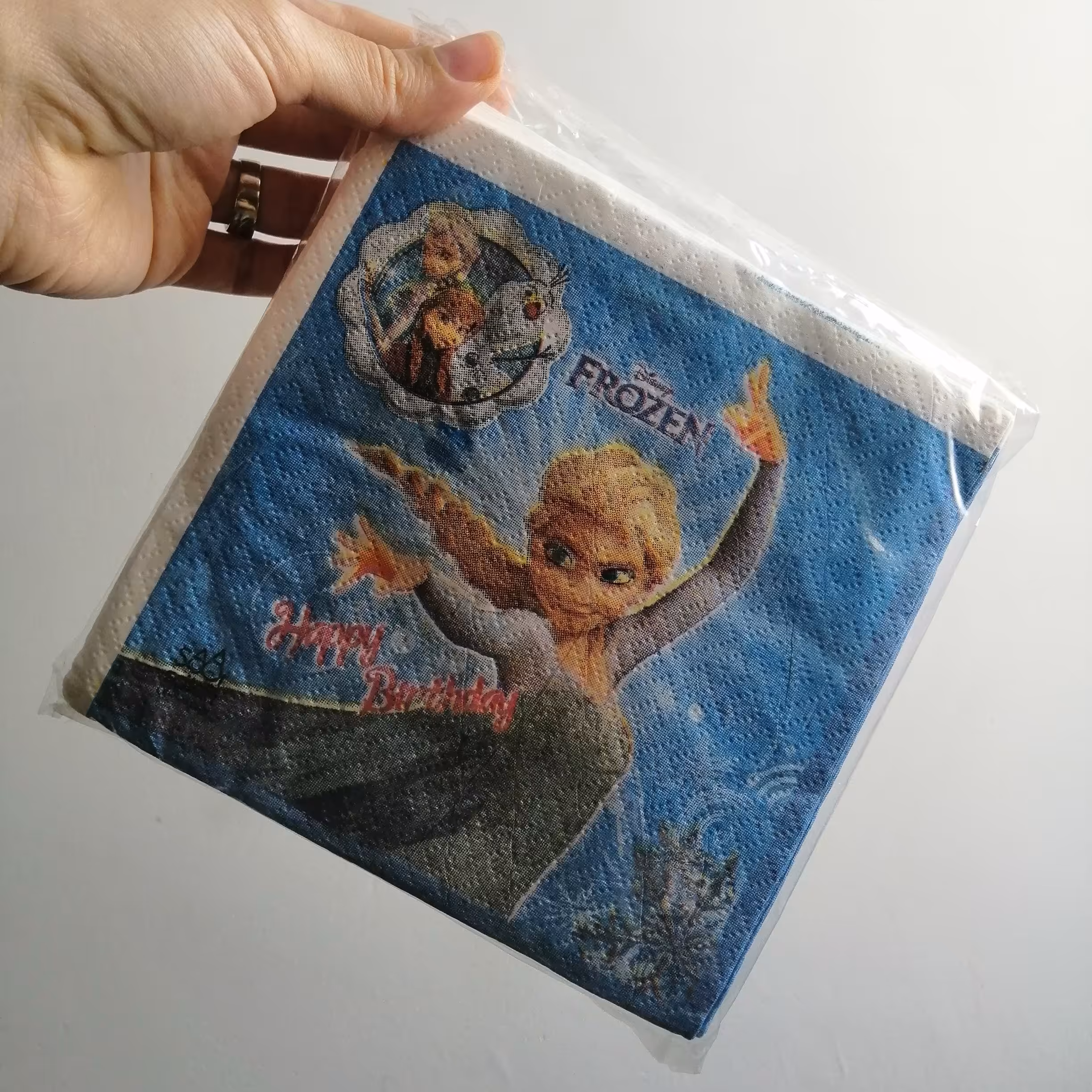 دستمال کاغذی تم تولد طرح فروزن 20 عددی