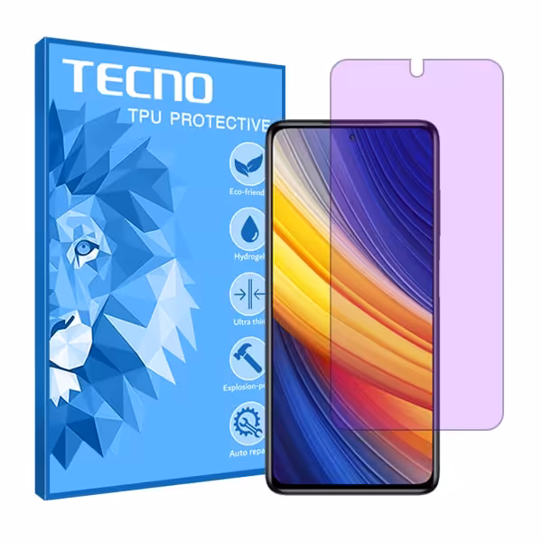 گلس شیائومی Poco X3 Pro مدل هیدروژلی آنتی پرپل برند تکنو کد S