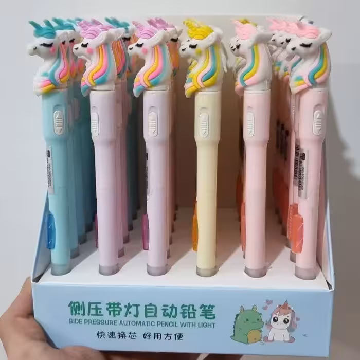 اتود چراغدار طرح یونیکرورن نوک  هفت دهم