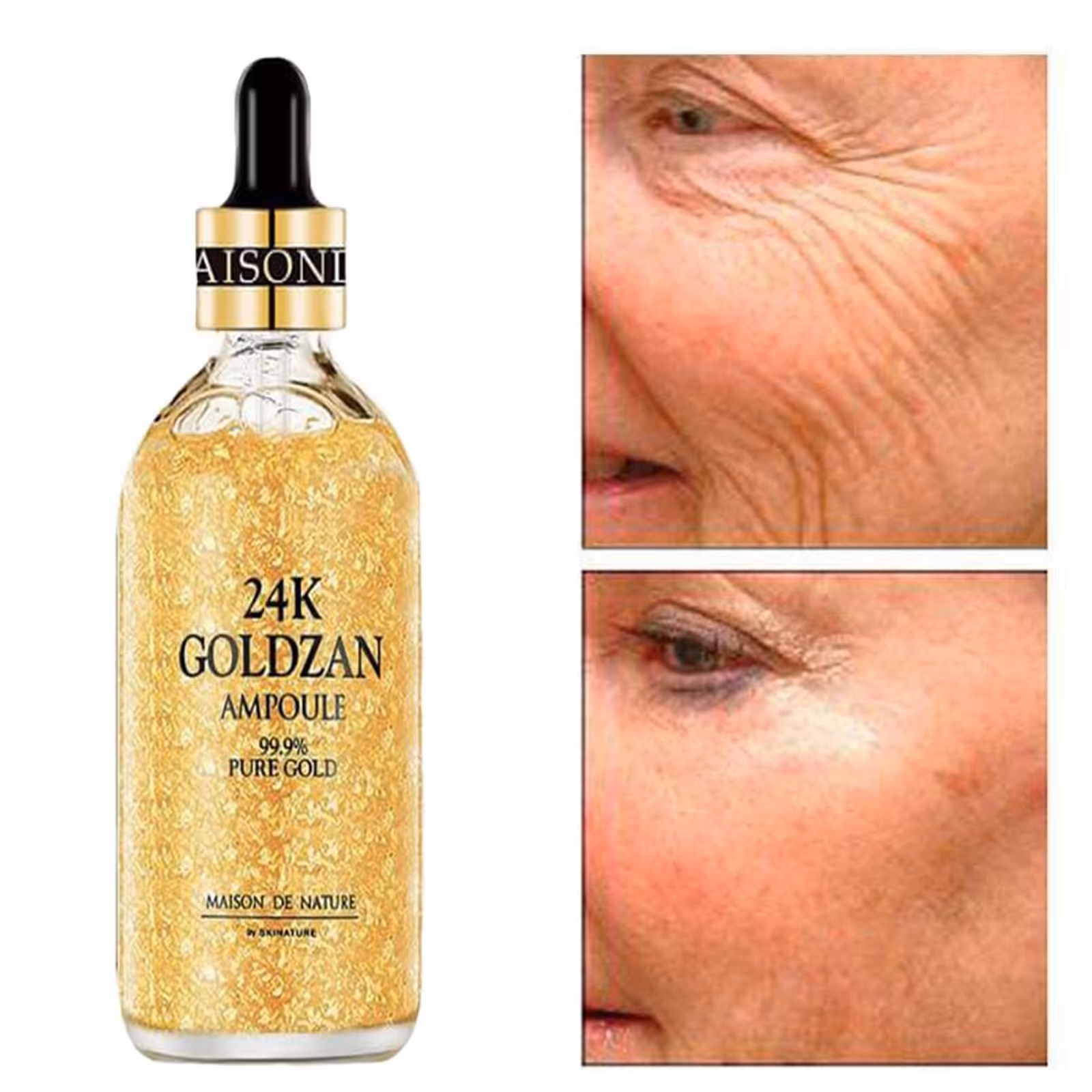 سرم طلا گلدزن طلا 24 عیار 99 درصد  آرایشی بانوی خاص 