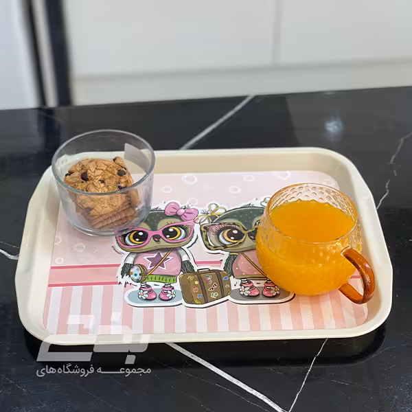 سینی مات طرحدار سایز 2