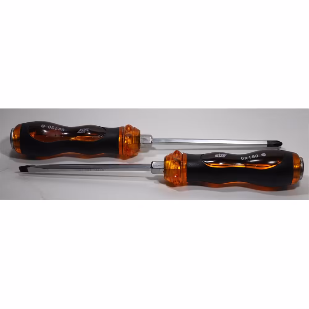 پیچ گوشتی ضربه  خور اسکای مجموعه دو عددی شامل یک عدد چهارسو و یک عدد دو سو