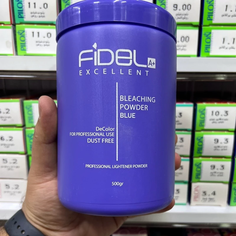 پودر دکلره آبی فیدل 500 گرمی | amazonchi