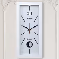 ساعت دیواری مستطیل پاندول دار 