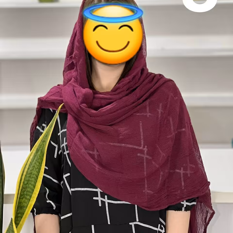 شال کنفی قواره بزرگ دو و نیم متری در رنگهای متنوع