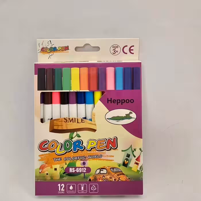 ماژیک رنگ آمیزی 12 رنگ هیپو 