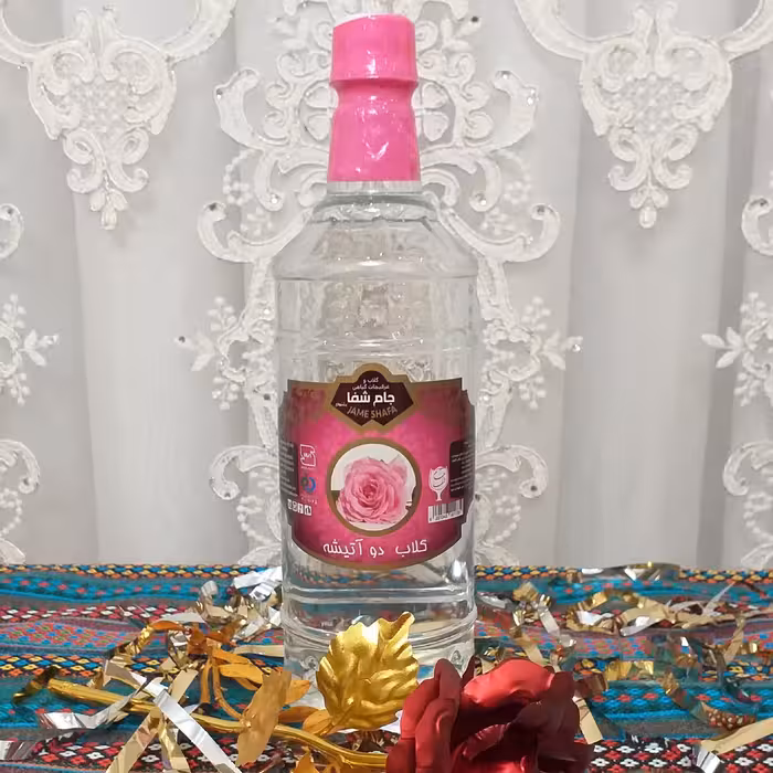 گلاب دوآتیشه  30 عیار جام شفا کاشان فقط فروش عمده حداقل 120 بطری