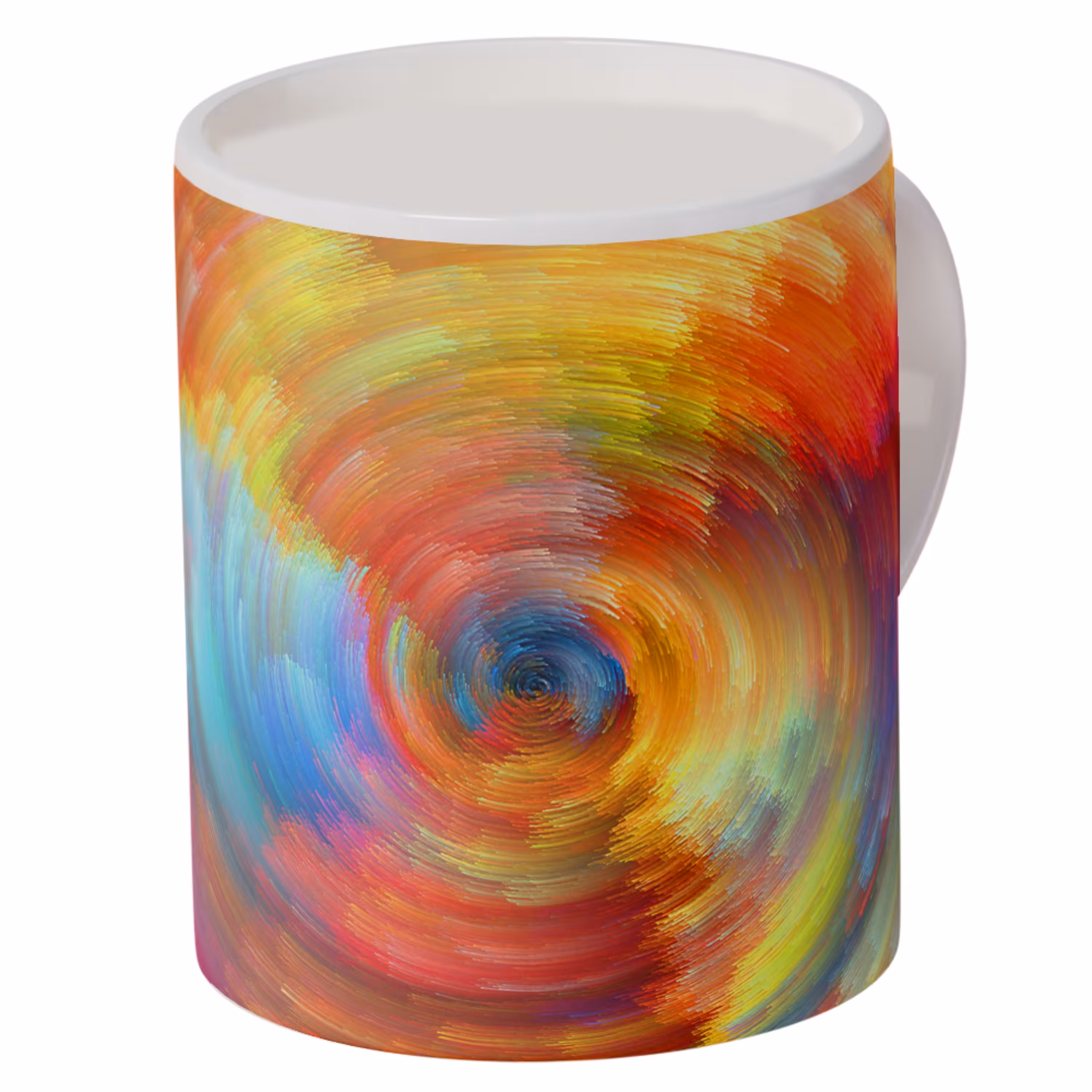 ماگ افراتوس طرح رنگارنگ نقاشی