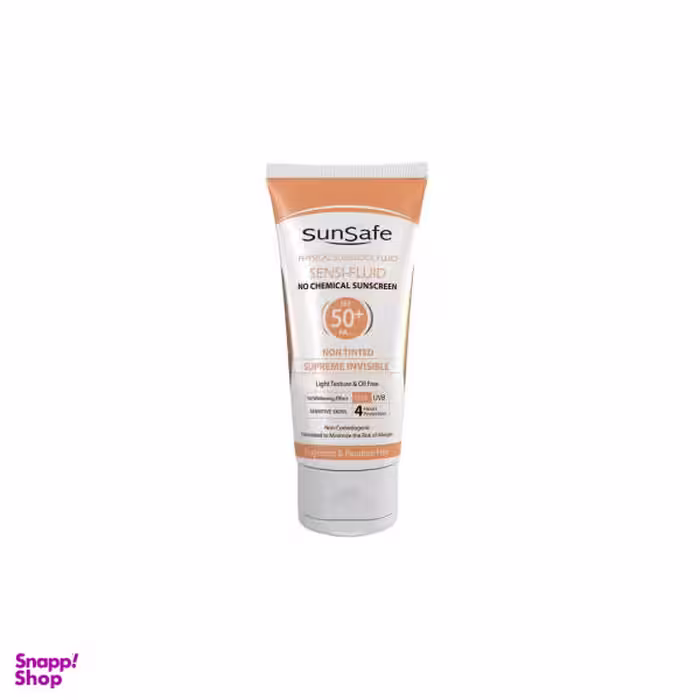 کرم ضد آفتاب سان سیف (Sun safe) مدل سنسی فلویید با SPF 50 حجم 50 میلی‌‌لیتر