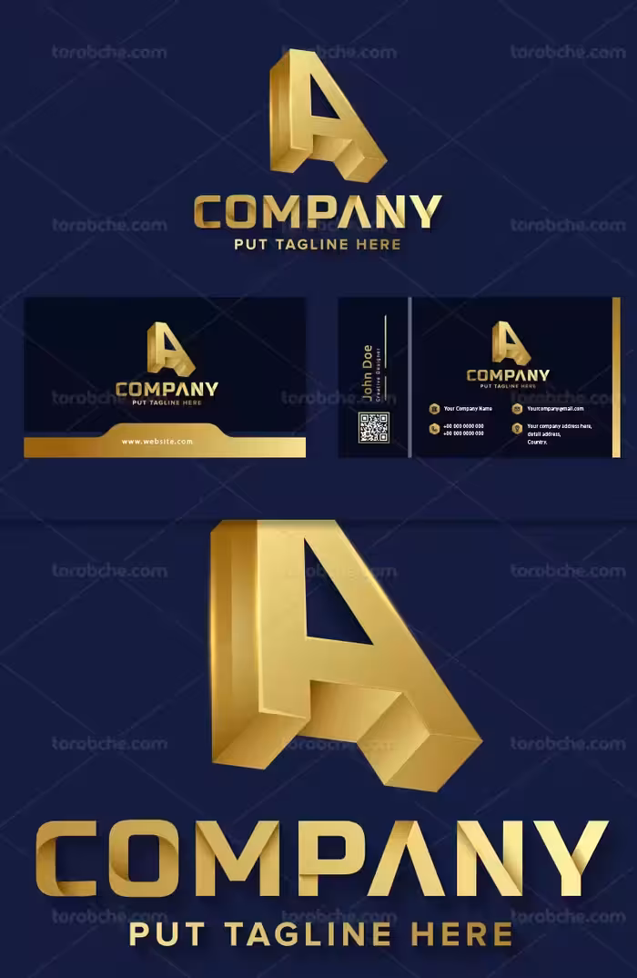 وکتور لوگوی حرف A | گرافیک با طعم تربچه