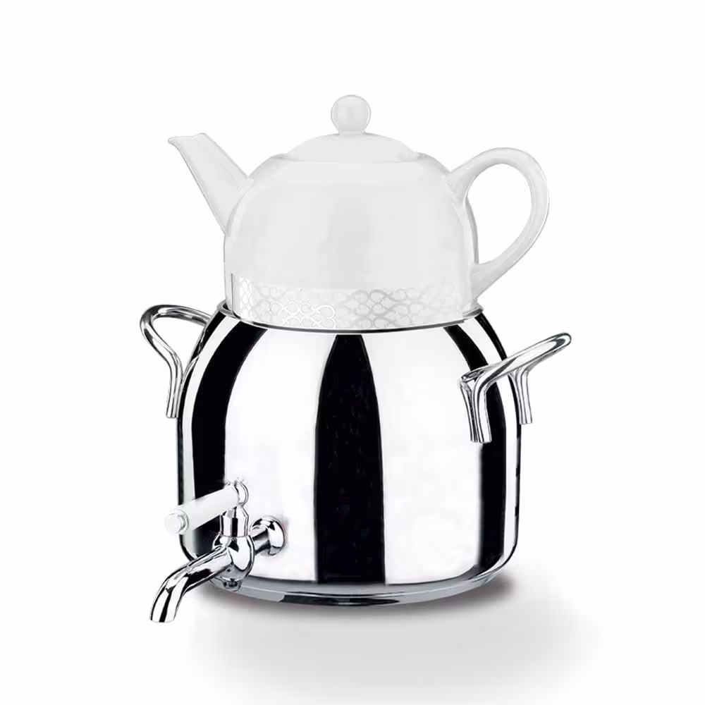 کتری و قوری شیردار مدل لونا دایموند کد A030 طرح دار