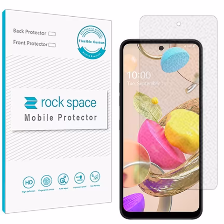 گلس مات نانو و ضد ضربه گوشی ال جی K42 برند راک اسپیس   